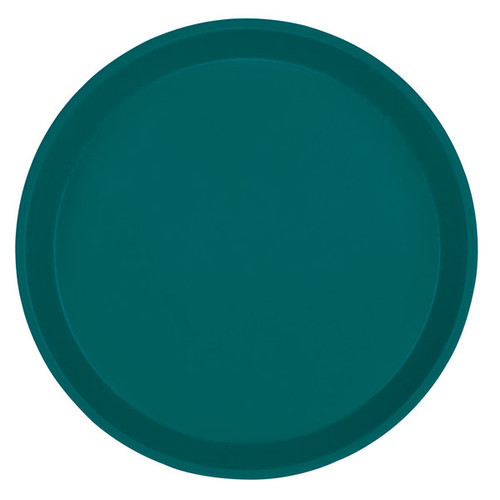 Cambro 1100414 11" Dia. Teal Round Fiberglass Serving Camtray - 12/Case