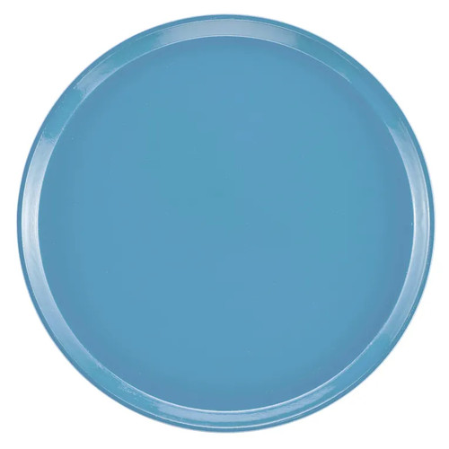 Cambro 1400518 14" Dia. Robin Egg Blue Round Fiberglass Serving Camtray - 12/Case
