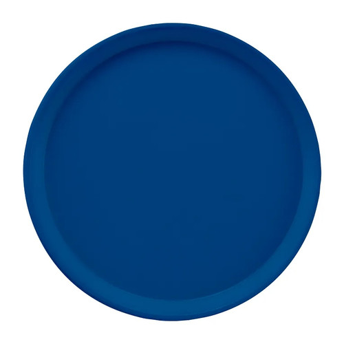 Cambro 1550123 16" Dia. Round Fiberglass Amazon Blue Serving Camtray - 12/Case