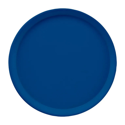 Cambro 1550123 16" Dia. Round Fiberglass Amazon Blue Serving Camtray - 12/Case