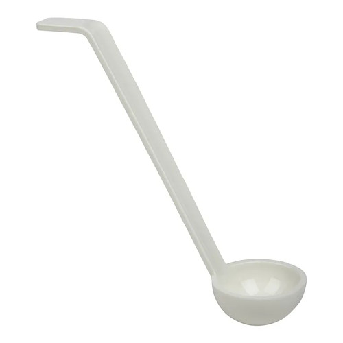 Cambro LD85148 3/4 Oz. White Polycarbonate Plain Camwear Ladle - 12/Case