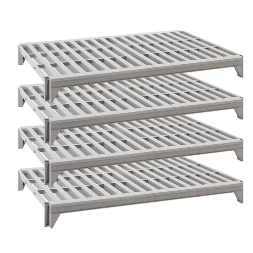 Cambro CPSK1836V4480 36" W x 18" D Speckled Gray Polypropylene Vented Camshelving Elements Shelf Plate Kit