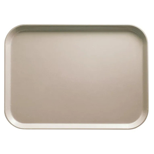 Cambro 1520199 15" x 20.25" Rectangular Fiberglass Taupe Camtray - 12/Case