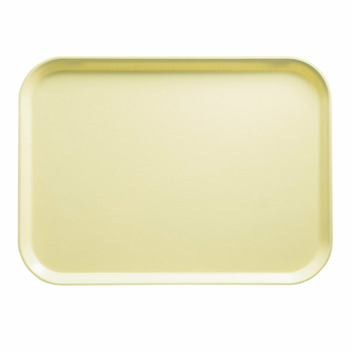 Cambro 810536 9.88" x 8" Lemon Chiffon High-Impact Fiberglass Rectangular Camtray - 12/Case