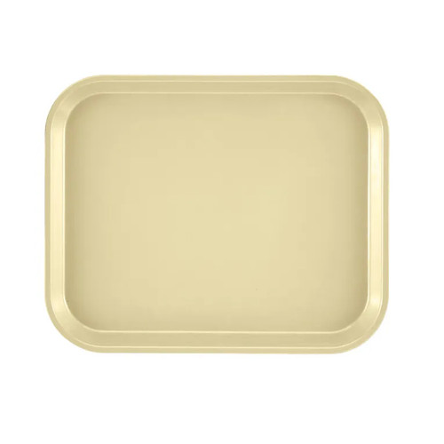 Cambro 810536 9.88" x 8" Lemon Chiffon High-Impact Fiberglass Rectangular Camtray