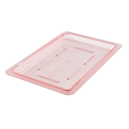 Cambro 1218CCW467 18" W x 12" D Safety Red Polycarbonate Flat Camwear Cover