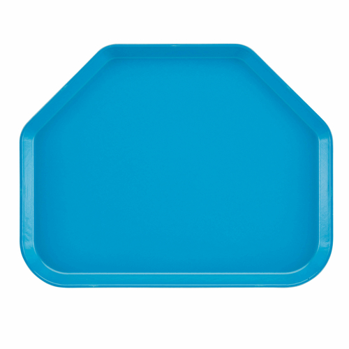 Cambro 1422TR105 14" x 22" Trapezoid Fiberglass Horizon Blue Camtray - 12/Case