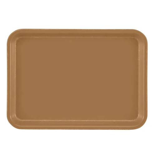 Cambro 57508 6.94" x 4.94" Suede Brown High-Impact Fiberglass Rectangular Camtray - 12/Case