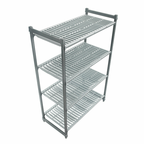 Cambro CBU215472V4580 54" W x 21" D x 72" H Soft Gray 5 Shelves Vented Camshelving Basics Plus Starter Unit