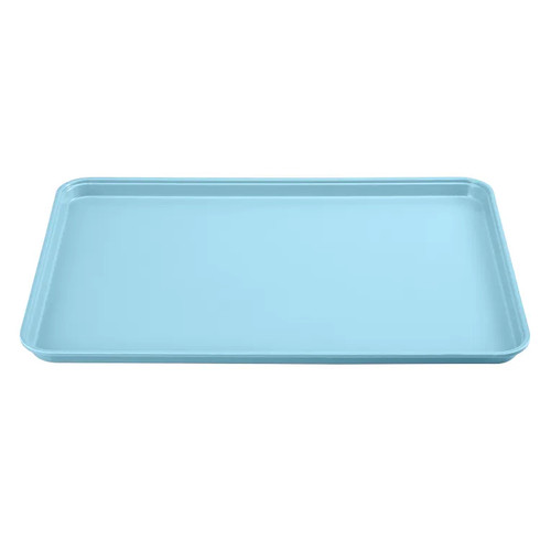 Cambro 1826177 17.88" x 25.75" Sky Blue High-Impact Fiberglass Rectangular Camtray - 6/Case