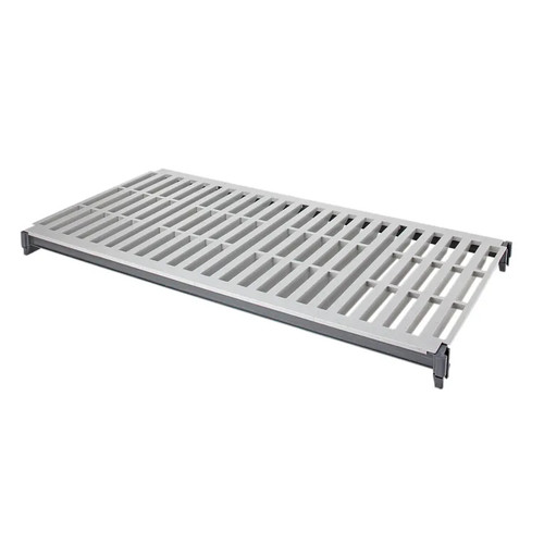 Cambro CBSK1860V1580 60" W x 18" D Brushed Graphite Vented Camshelving Basics Plus Shelf Plate Kit