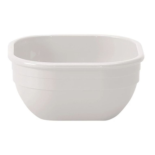 Cambro 10CW148 9.4 Oz. White Polycarbonate Heat Resistant Camwear Bowl - 48/Case