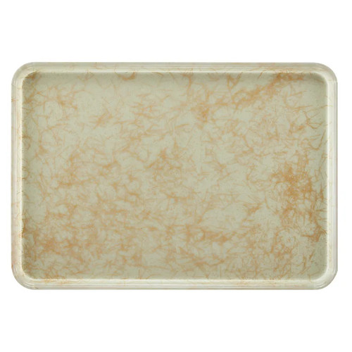 Cambro 1826526 17.88" x 25.75" Gold High-Impact Fiberglass Rectangular Camtray - 6/Case