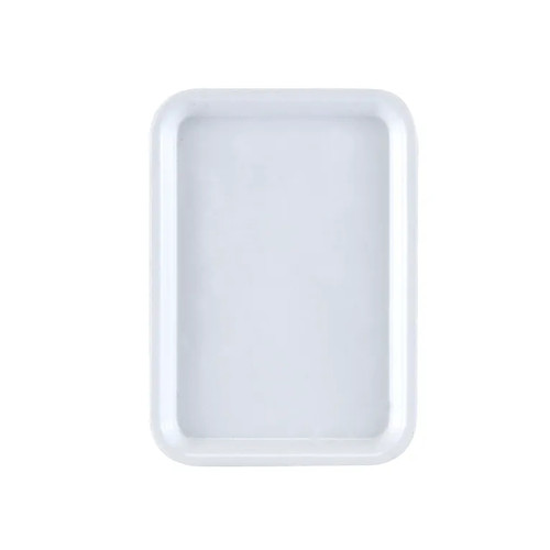 Cambro 46148 6" x 4.25" White High-Impact Fiberglass Rectangular Camtray - 12/Case