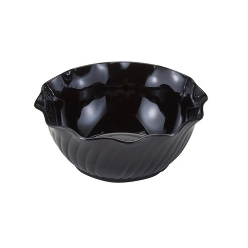 Cambro SRB13110 13 Oz. Serving Bowl Black Swirl Bowl (24 Per Case Wrapped in 4 Packs of 6 Bowls Each)