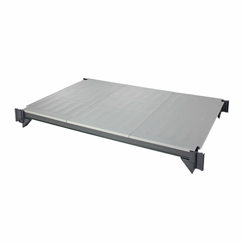 Cambro ESK1836S4580 36" W x 18" D Brushed Graphite Solid Camshelving Elements Shelf Plate Kit