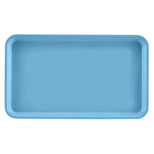Cambro 915518 8.75" x 15" Robin Egg Blue High-Impact Fiberglass Rectangular Camtray - 12/Case