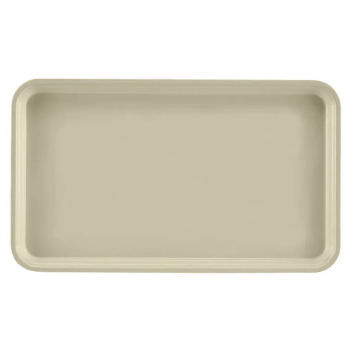 Cambro 915537 8.75" x 15" Cameo Yellow High-Impact Fiberglass Rectangular Camtray - 12/Case