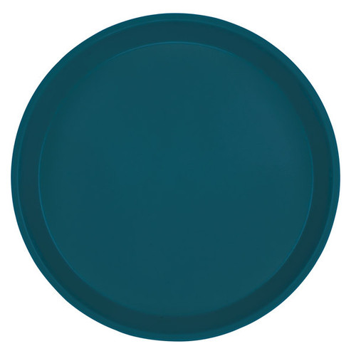 Cambro 1100401 11" Dia. Slate Blue Round Fiberglass Serving Camtray - 12/Case