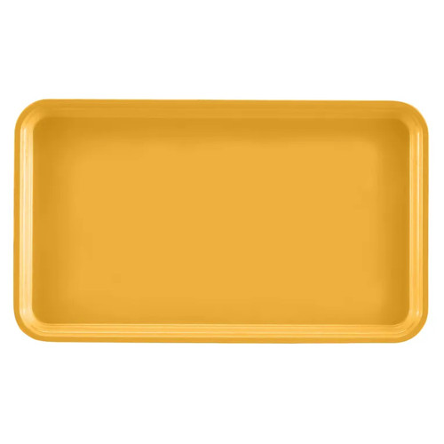 Cambro 915171 8.75" x 15" Tuscan Gold High-Impact Fiberglass Rectangular Camtray - 12/Case