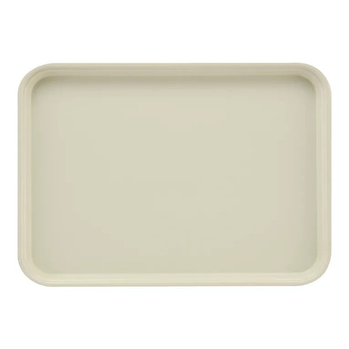 Cambro 1622538 16" x 22" Rectangular Fiberglass Cottage White Camtray - 12/Case