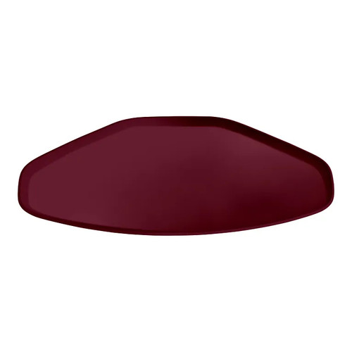 Cambro 1520TR522 14.56" x 19.5" Trapezoid Fiberglass Burgundy Wine Camtray - 12/Case
