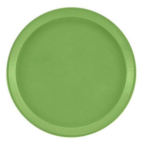 Cambro 900113 9" Dia. Round Limeade Fiberglass Serving Camtray - 12/Case