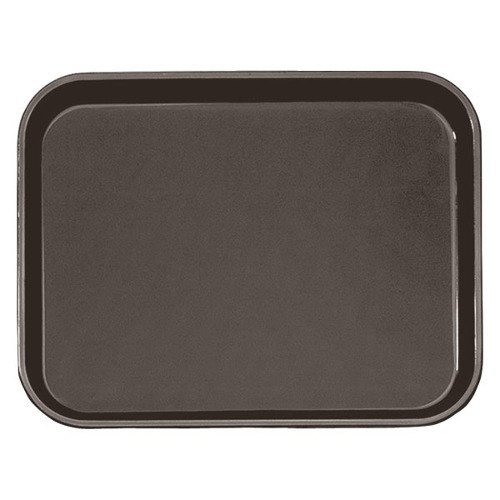 Cambro PT1216167 11.88" x 16.25" Polypropylene Brown Rectangular Polytread Tray - 24/Case