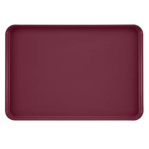 Cambro 1826522 17.88" x 25.75" Burgundy Wine High-Impact Fiberglass Rectangular Camtray - 6/Case