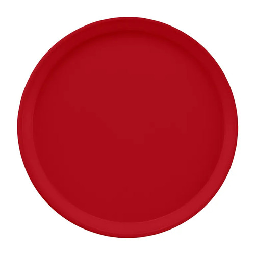 Cambro 1200221 12" Dia. Ever Red Round Fiberglass Serving Camtray - 12/Case