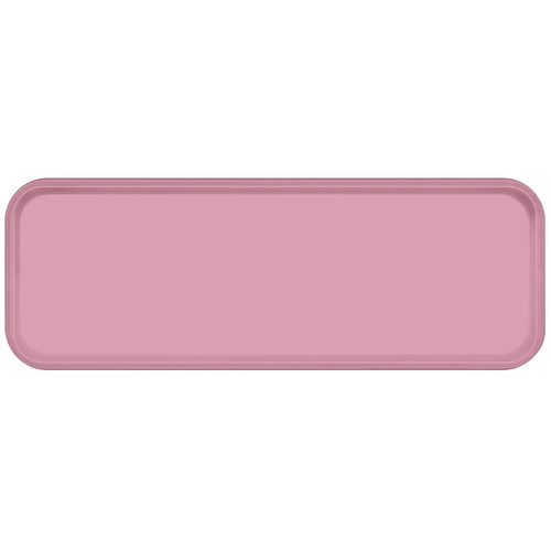 Cambro 926409 8.875" x 25.563" x 1" Blush High-Impact Fiberglass Rectangular Camtray - 12/Case
