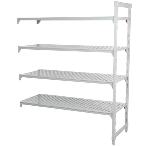 Cambro CPA243084V4PKG 30" W x 24" D x 84" H Speckled Gray 4 Shelves Vented Camshelving Premium Add-On Unit
