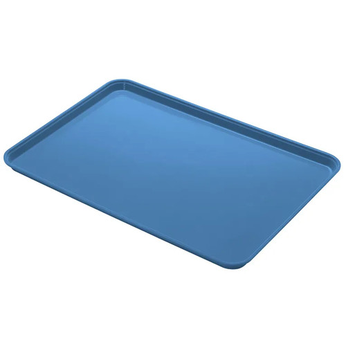 Cambro 3253CL142 20.88" x 12.75" Black High-Impact Fiberglass Rectangular Camlite Camtray - 12/Case