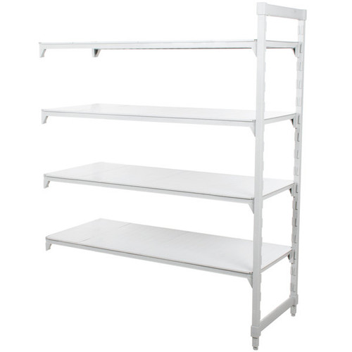 Cambro CPA213684S4PKG 36" W x 21" D x 84" H Speckled Gray 4 Shelves Solid Camshelving Premium Add-On Unit