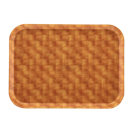 Cambro 1014302 10.63" x 13.75" Light Basketweave Rectangular High-Impact Fiberglass Camtray - 12/Case