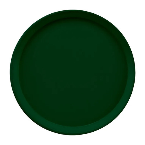 Cambro 1550119 16" Dia. Round Fiberglass Sherwood Green Serving Camtray - 12/Case