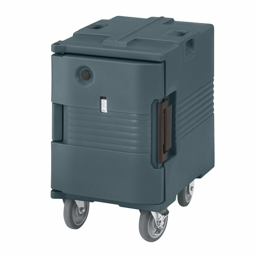 Cambro UPCHW400191 18.13" W x 31.25" H x 26.38" D Granite Gray Polyethylene Ultra Camcart Heated Food Pan Carrier - 110V