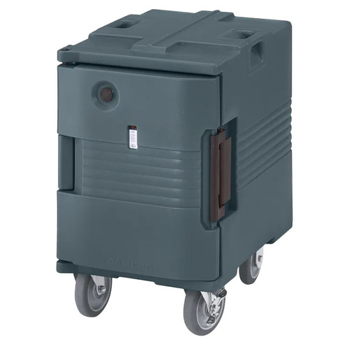 Cambro UPCHW400191 18.13" W x 31.25" H x 26.38" D Granite Gray Polyethylene Ultra Camcart Heated Food Pan Carrier - 110V
