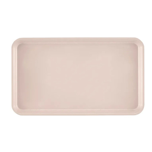 Cambro 915106 8.75" x 15" Light Peach High-Impact Fiberglass Rectangular Camtray - 12/Case