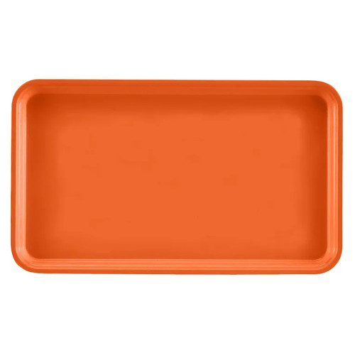 Cambro 915220 8.75" x 15" Citrus Orange High-Impact Fiberglass Rectangular Camtray - 12/Case