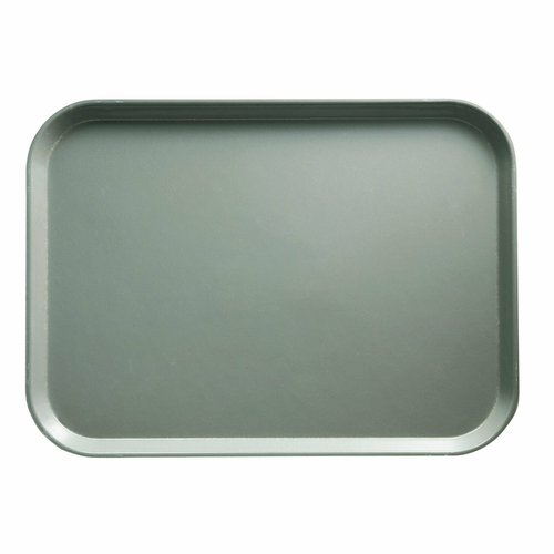 Cambro 1318107 12.63" x 17.75" x 0.69" Pearl Gray Rectangular High-Impact Fiberglass Camtray - 12/Case
