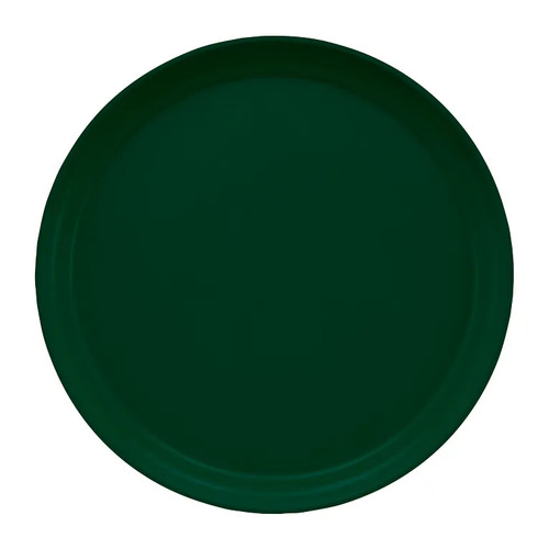 Cambro 1300119 13" Dia. Sherwood Green Round Fiberglass Serving Camtray