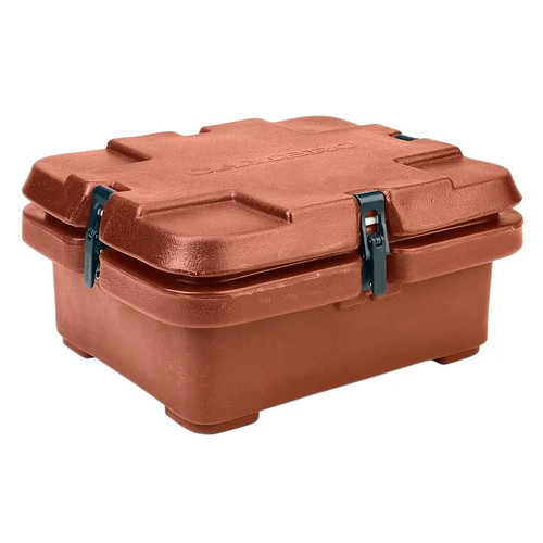 Cambro 240MPC402 6.3 Qt. Brick Red Polyethylene Top Loading for Half Size Food Pans CamCarrier