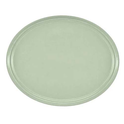 Cambro 2500429 24" x 19" Key Lime High-Impact Fiberglass Oval Camtray - 6/Case