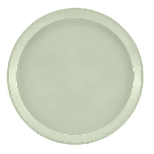 Cambro 1100429 11" Dia. Key Lime Round Fiberglass Serving Camtray - 12/Case