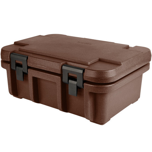 Cambro UPC160131 20 Qt. Dark Brown Polyethylene Top Loading Ultra Pan Carriers