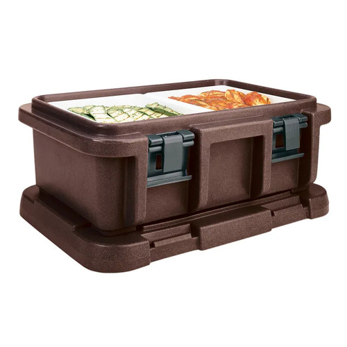 Cambro UPC160131 20 Qt. Dark Brown Polyethylene Top Loading Ultra Pan Carriers