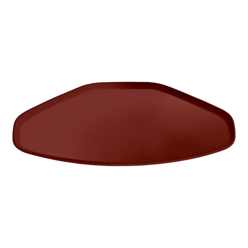 Cambro 1520TR501 14.56" x 19.5" Trapezoid Fiberglass Real Rust Camtray - 12/Case