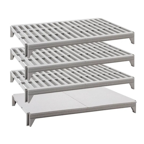 Cambro CPSK2136VS4480 36" W x 21" D Speckled Gray Polypropylene Solid and Vented Camshelving Elements Shelf Plate Kit