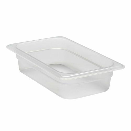 Cambro 42PP190 2 1/2" Deep Translucent Polypropylene 1/4 Size Food Pan - 6/Case